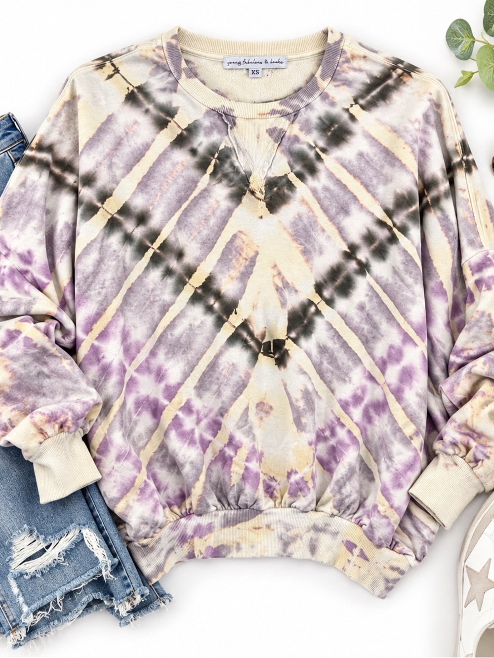 Young Fabulous & Broke Tie-Dye Sweatshirt – XS